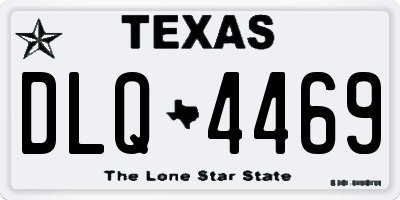 TX license plate DLQ4469