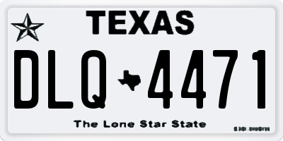TX license plate DLQ4471