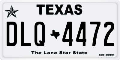 TX license plate DLQ4472