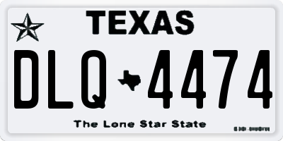 TX license plate DLQ4474