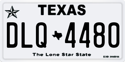 TX license plate DLQ4480