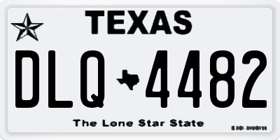 TX license plate DLQ4482