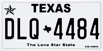 TX license plate DLQ4484