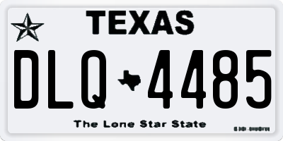 TX license plate DLQ4485