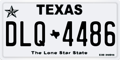 TX license plate DLQ4486