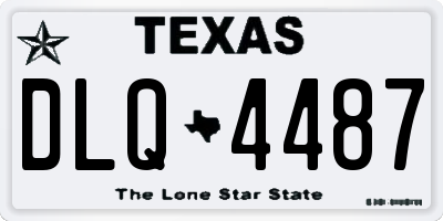 TX license plate DLQ4487