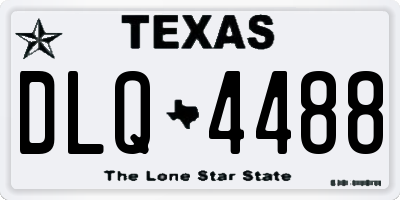 TX license plate DLQ4488