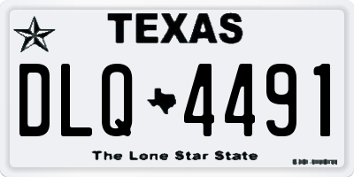 TX license plate DLQ4491
