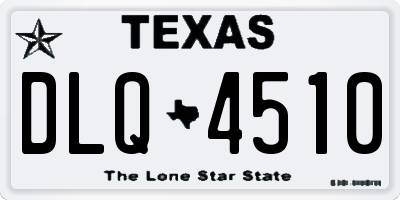 TX license plate DLQ4510