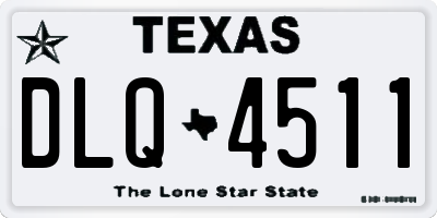 TX license plate DLQ4511