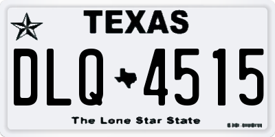 TX license plate DLQ4515