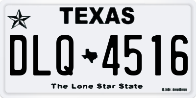 TX license plate DLQ4516