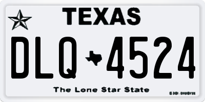 TX license plate DLQ4524