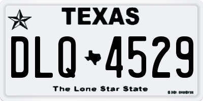 TX license plate DLQ4529