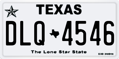 TX license plate DLQ4546