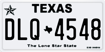 TX license plate DLQ4548