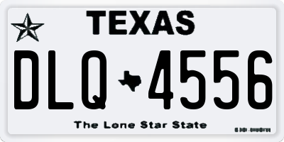 TX license plate DLQ4556