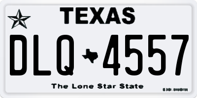TX license plate DLQ4557