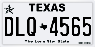 TX license plate DLQ4565
