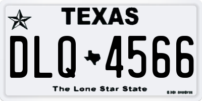 TX license plate DLQ4566