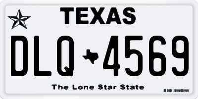 TX license plate DLQ4569