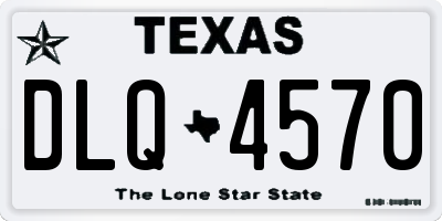 TX license plate DLQ4570
