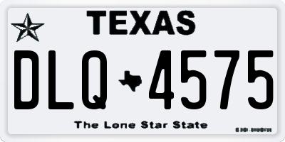 TX license plate DLQ4575