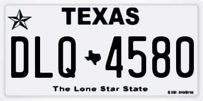 TX license plate DLQ4580
