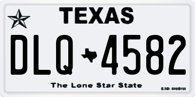 TX license plate DLQ4582