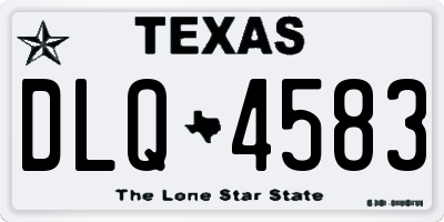 TX license plate DLQ4583