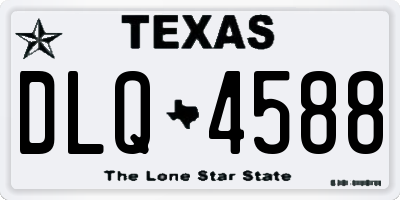TX license plate DLQ4588