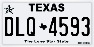 TX license plate DLQ4593