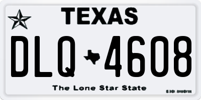 TX license plate DLQ4608