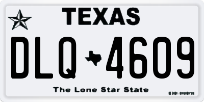 TX license plate DLQ4609