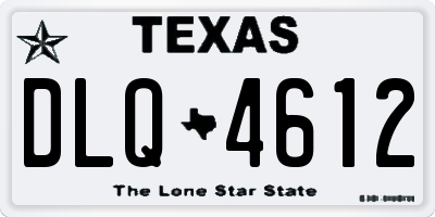 TX license plate DLQ4612