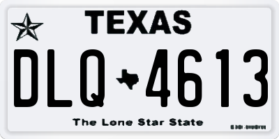 TX license plate DLQ4613