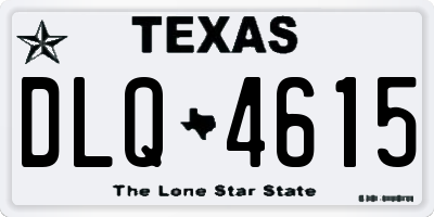 TX license plate DLQ4615