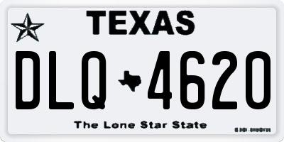 TX license plate DLQ4620