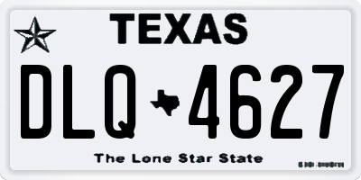 TX license plate DLQ4627