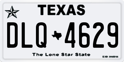 TX license plate DLQ4629