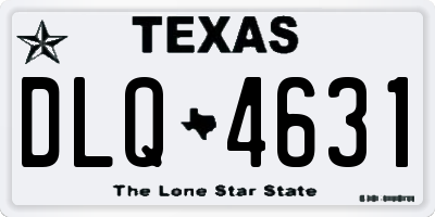 TX license plate DLQ4631