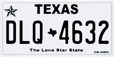 TX license plate DLQ4632