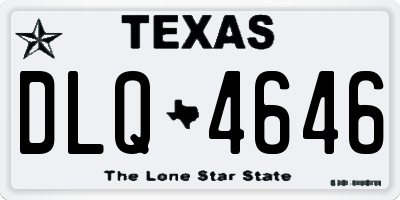 TX license plate DLQ4646
