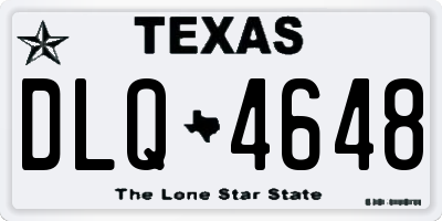 TX license plate DLQ4648
