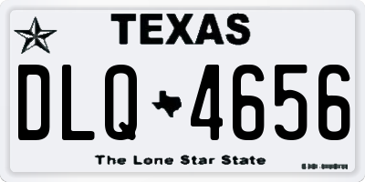 TX license plate DLQ4656
