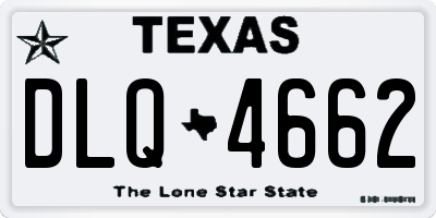 TX license plate DLQ4662