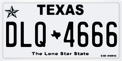 TX license plate DLQ4666