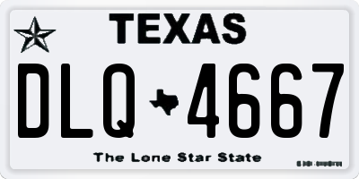 TX license plate DLQ4667