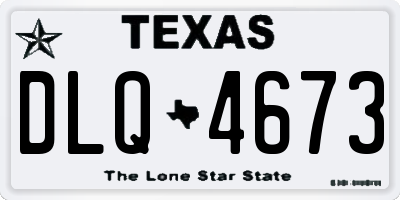 TX license plate DLQ4673