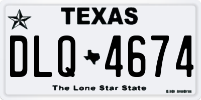 TX license plate DLQ4674